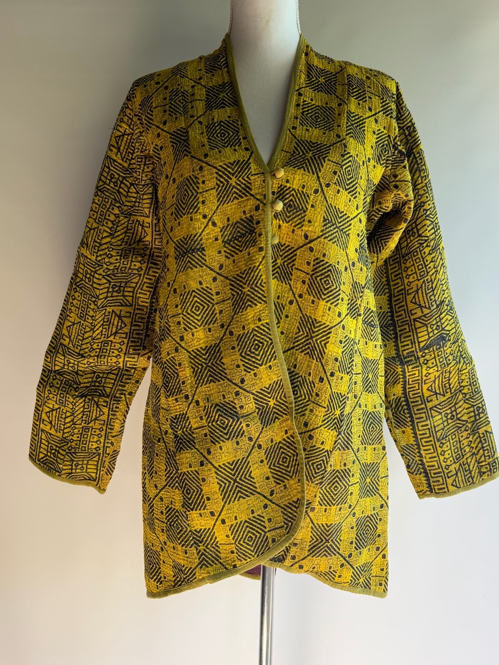 Handmade Quilted Jacket from India - sz S